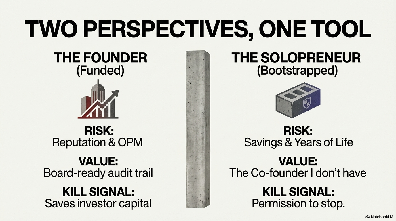 Privacy-First, Zero Storage — no accounts, no tracking, your idea stays yours